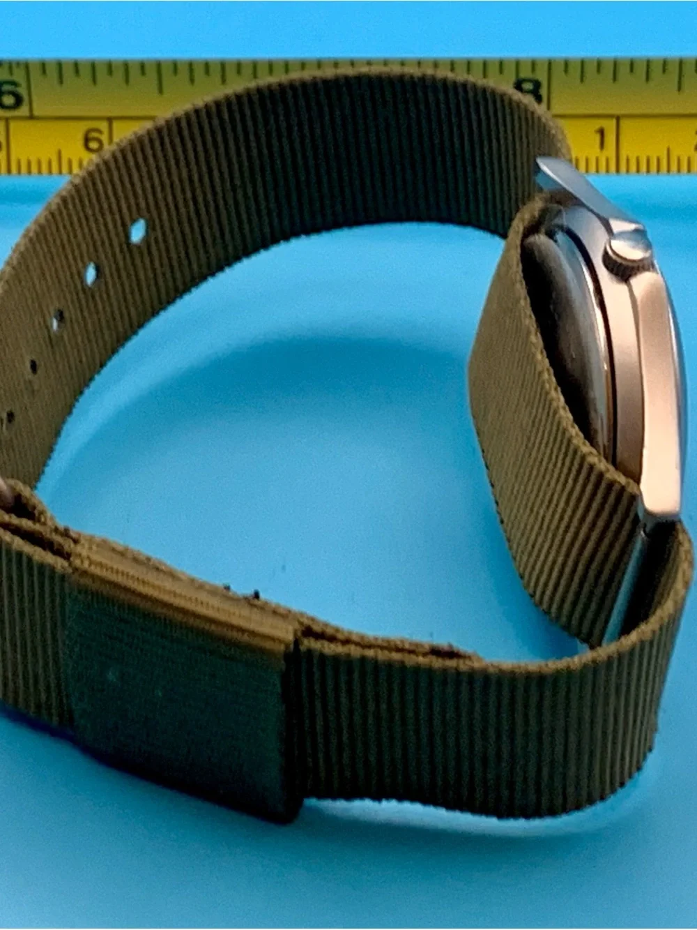 Men’s Military Field Quartz Wristwatch Nylon Strap Working New Battery